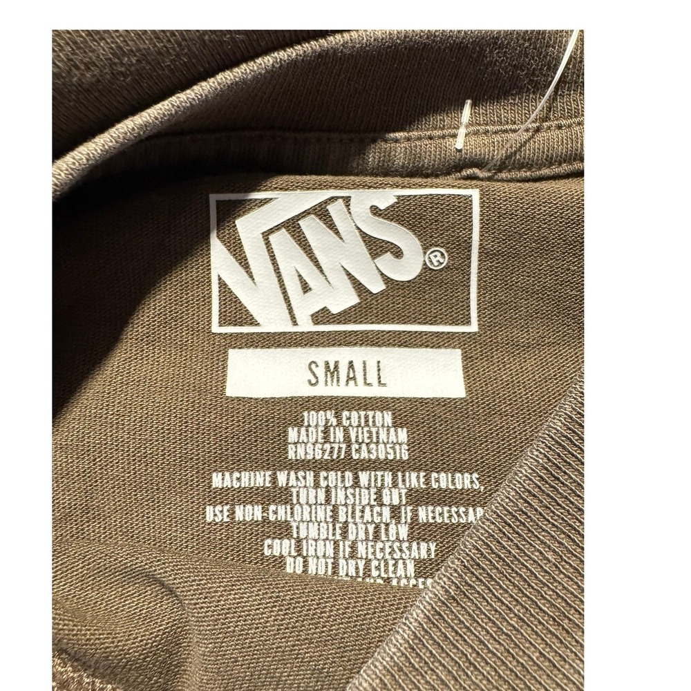 Vans Snow Chutes Graphic T-Shirt Faded Brown Short Sleeve Women Size S NWT - Picture 8 of 9